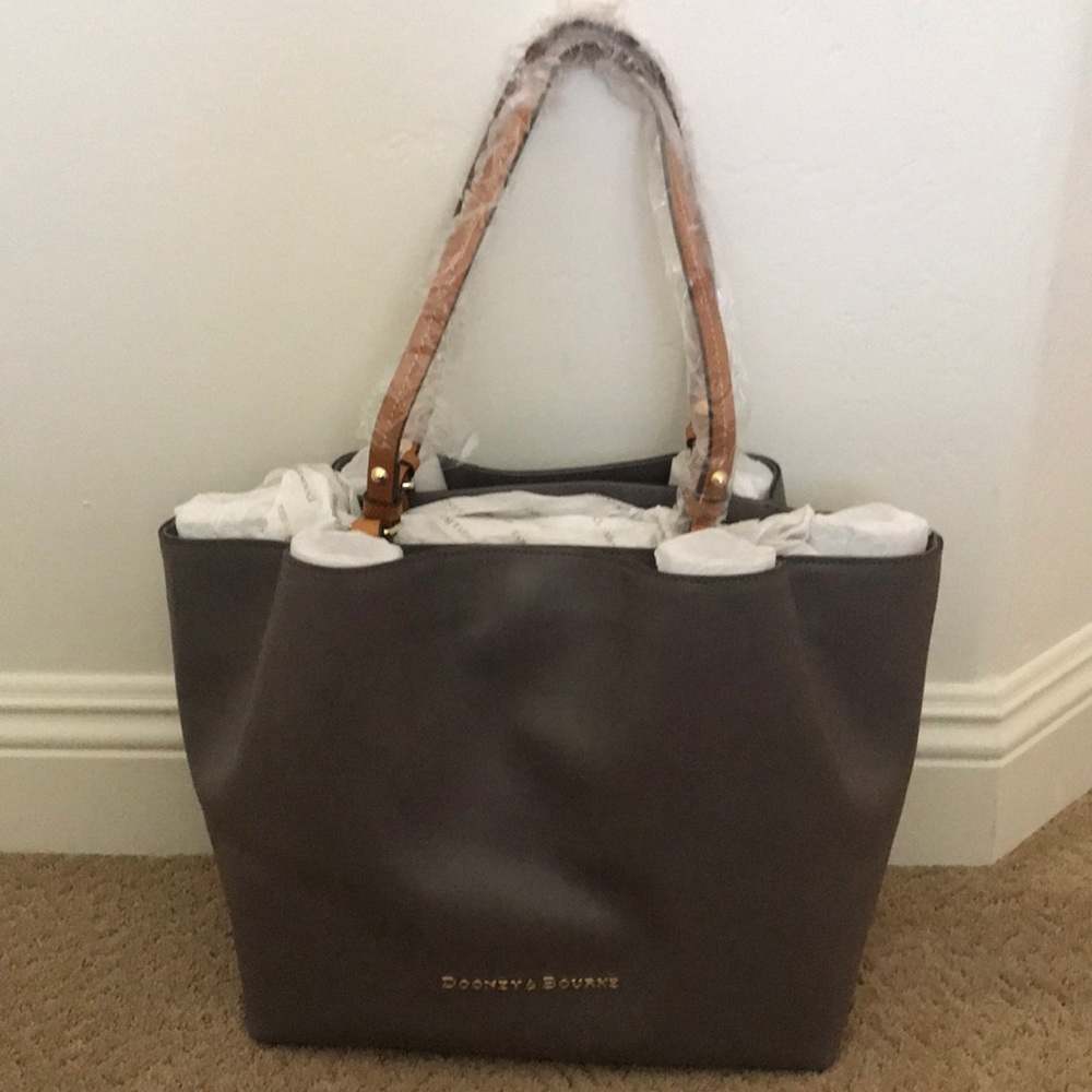 Dooney & Bourke Taupe/Grey tote bag
